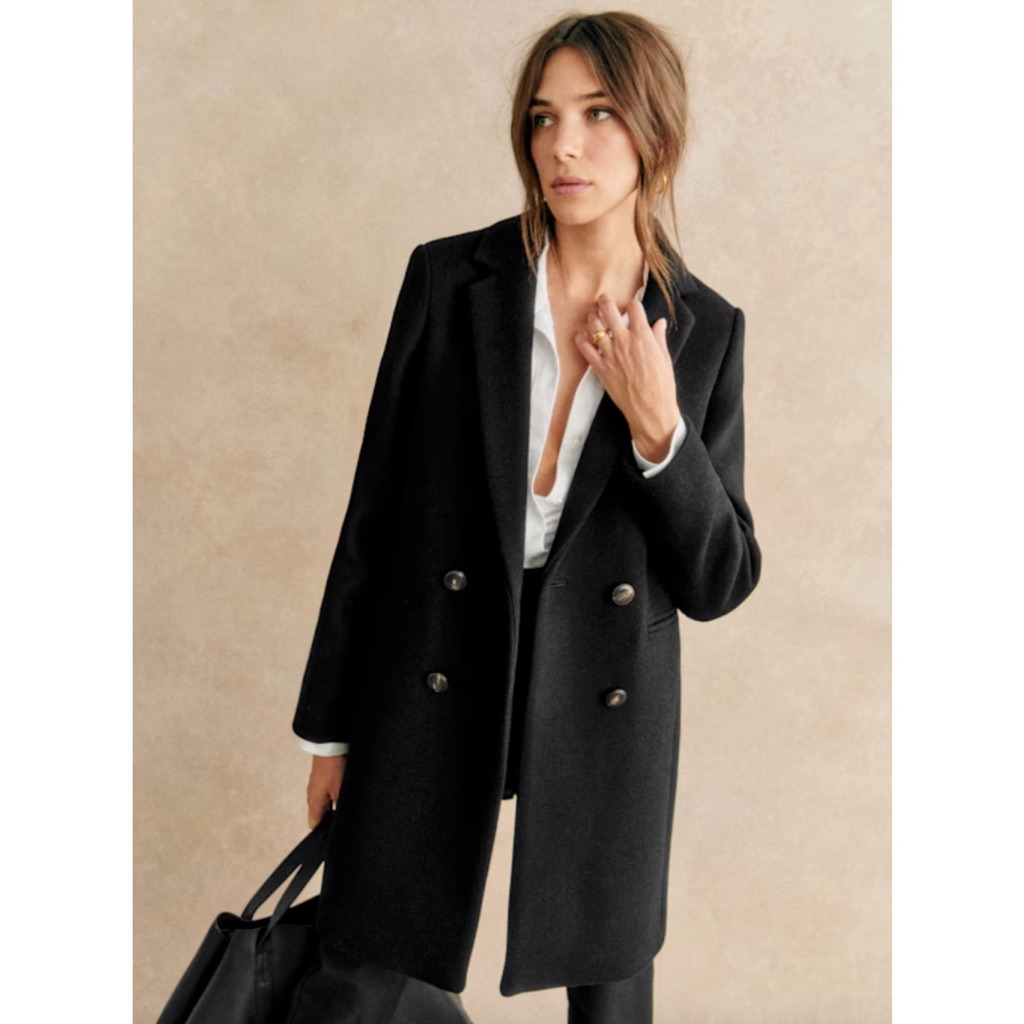 Sezane Johnson Coat Black